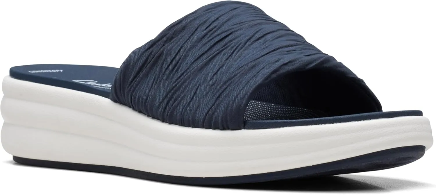 Clarks Womens Slip On Open Toe Slide Sandals