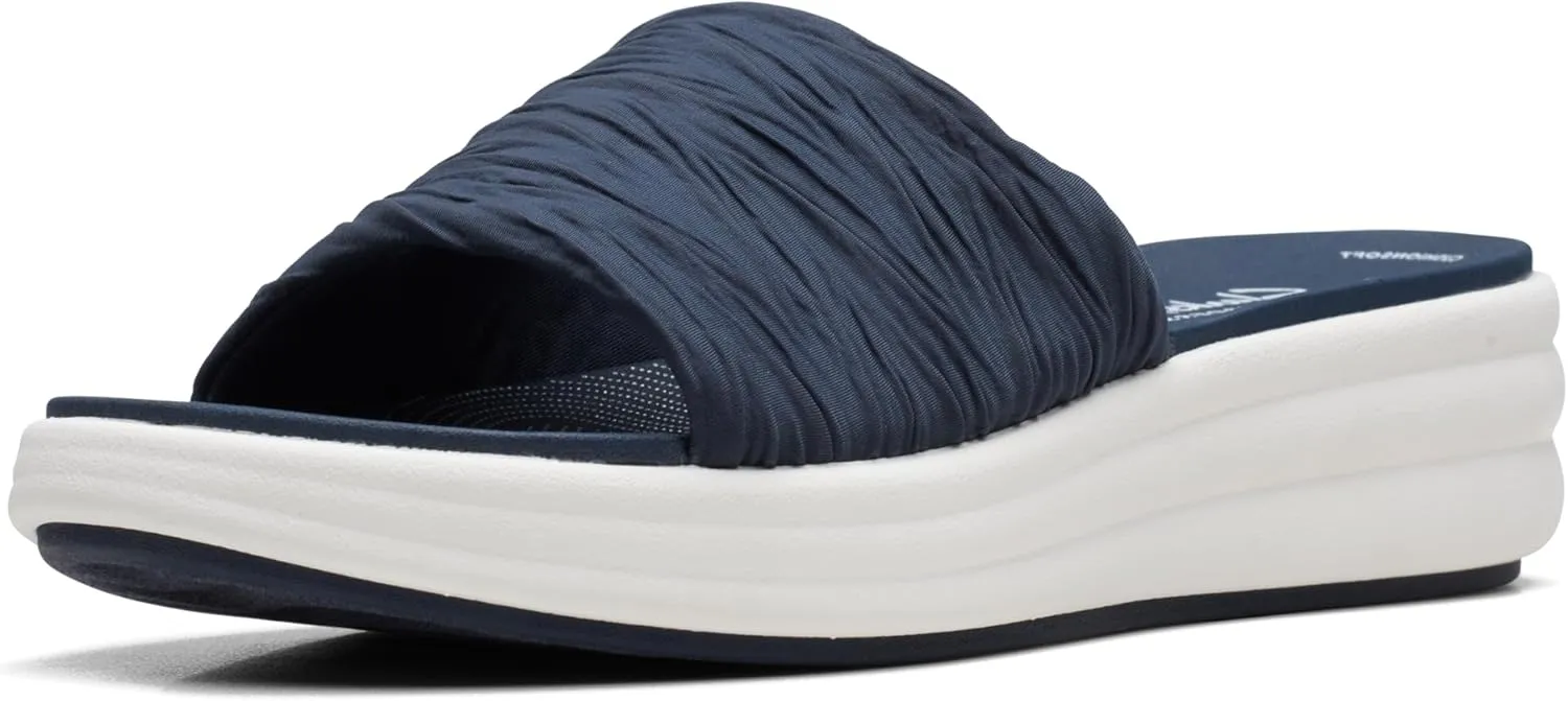 Clarks Womens Slip On Open Toe Slide Sandals