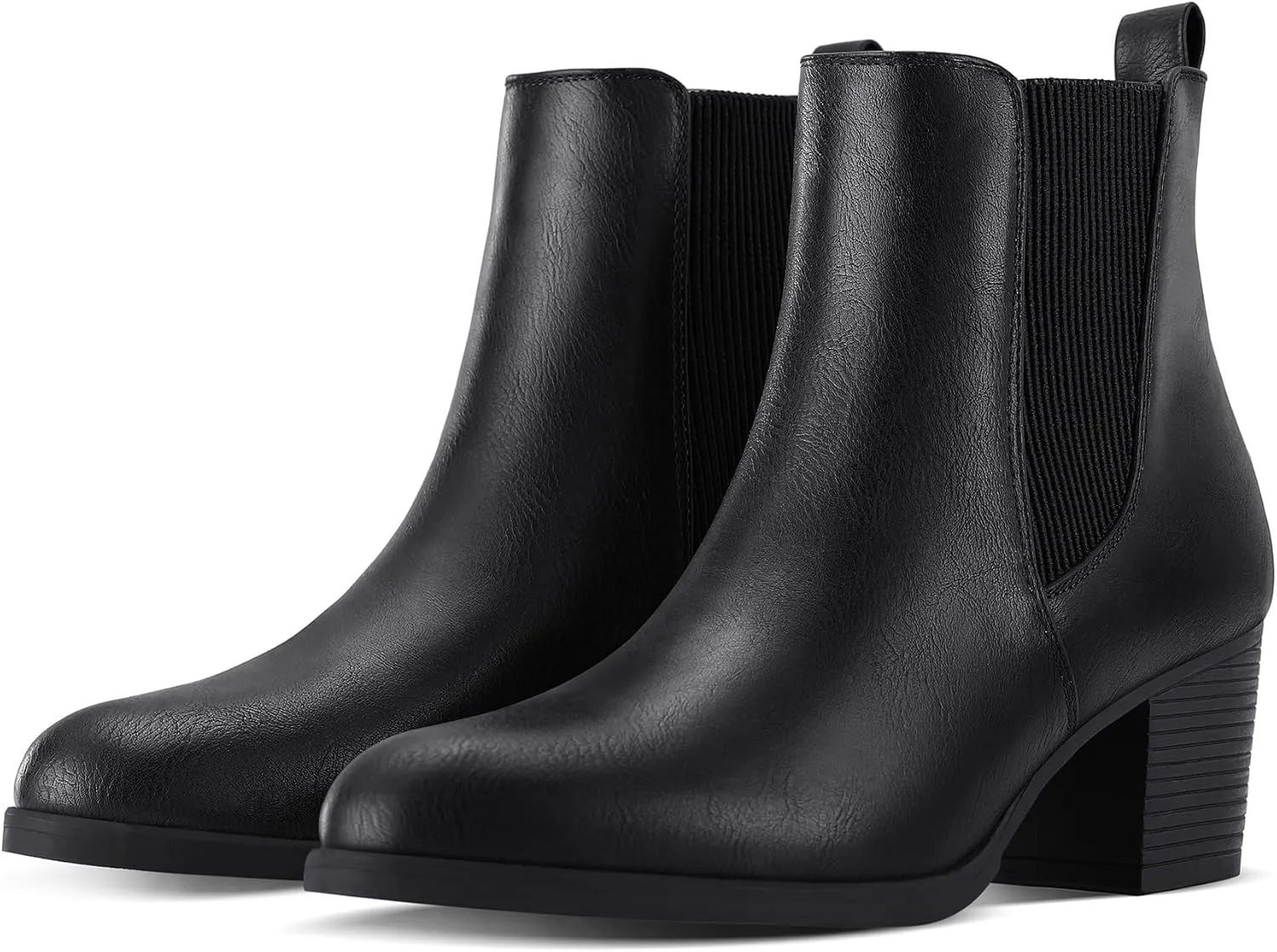 COASIS Women's Chelsea Boots Chunky Block Heel Slip On Ankle Booties with Elastic Sided