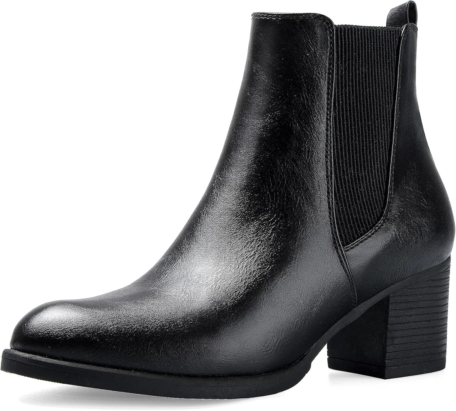 COASIS Women's Chelsea Boots Chunky Block Heel Slip On Ankle Booties with Elastic Sided