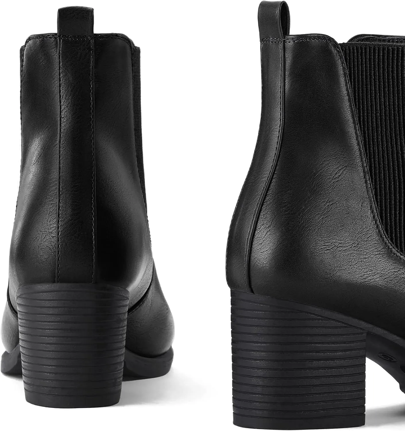 COASIS Women's Chelsea Boots Chunky Block Heel Slip On Ankle Booties with Elastic Sided