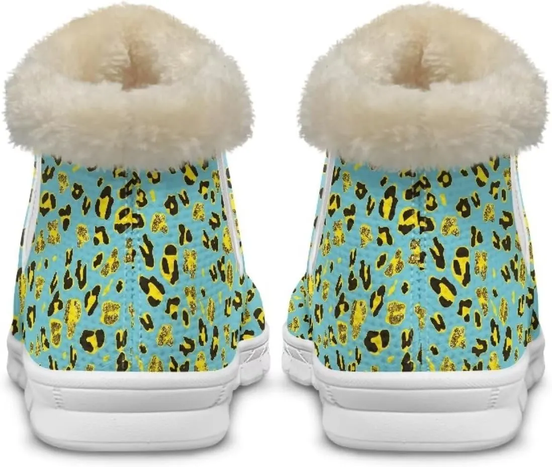 Coloranimal Womens Booties Winter Boots Womens Fuzzy Boots Winter Shoes Warm Fur Lined Snow Boots with Anti Skid Sole Walking Boots