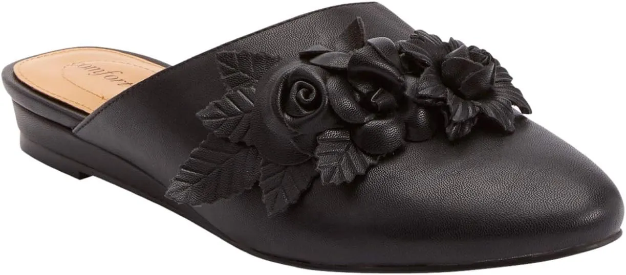 Comfortview Women's The Ayla Slip On Mule (Wide Widths Available)