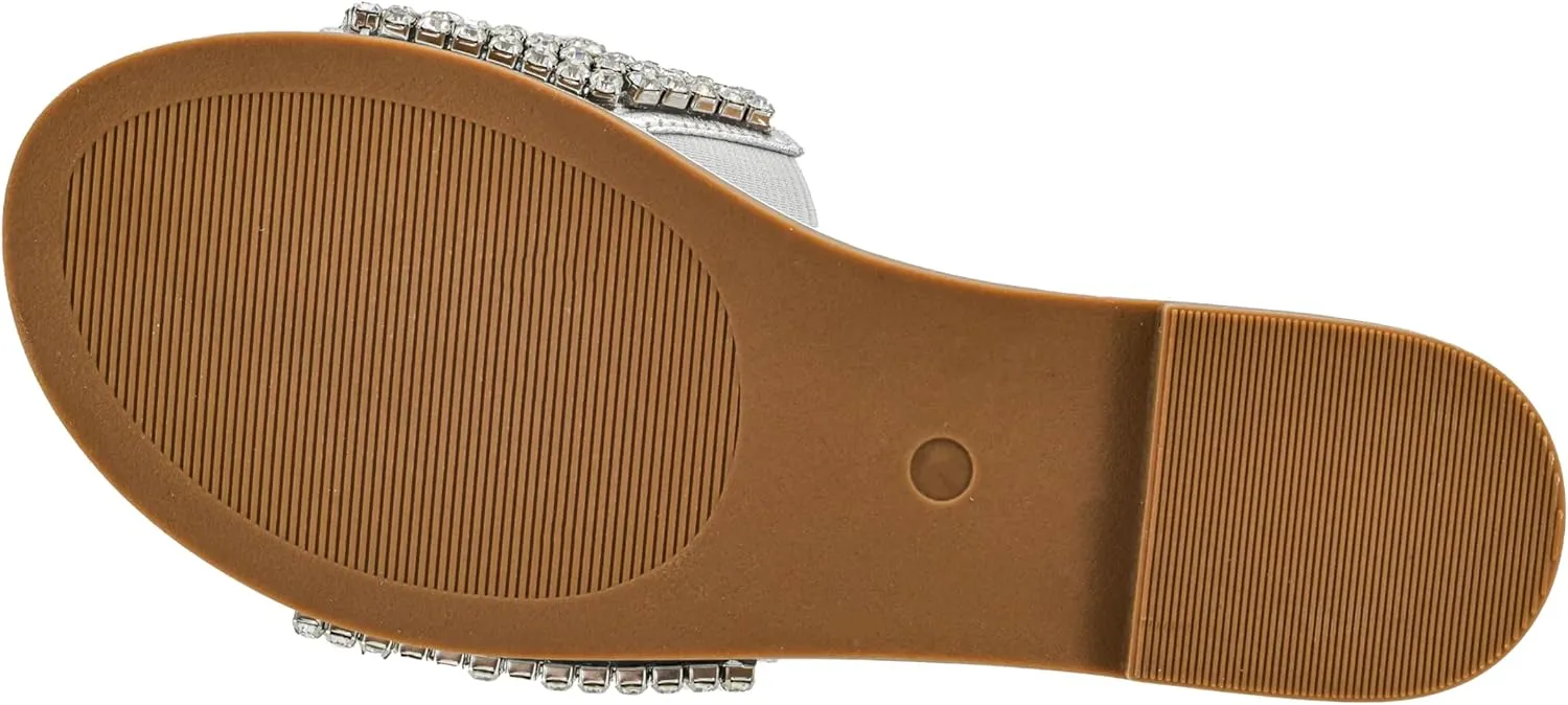 Corkys Footwear Hey Girl Gimme Kiss Sandals - Featuring A Rhinestone and Pearl Studded Strap with A Plush Cushioned Footbed For All Day Wear And Comfort