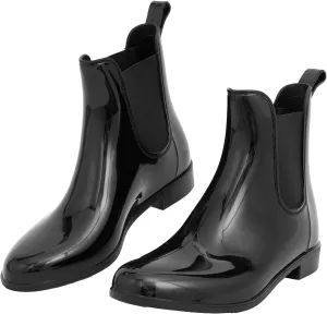 DaeRainy Women's Short Ankle Rain Boots Waterproof Lightweight Chelsea Rain Boots Women Garden Rain Boots