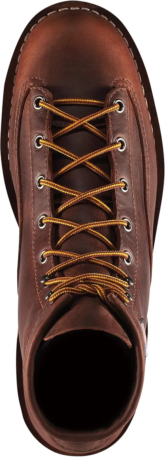 Danner 6” Bull Run Work Boots for Men - Durable, Lightweight Full-Grain Leather with Non Slip Wedge Outsole & 3-Density Cushion Footbed, EH Resistant