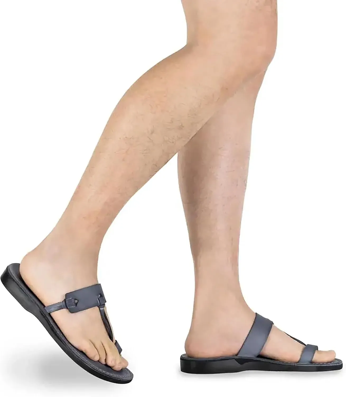 David - Leather Open Toe Sandal - Mens Sandals