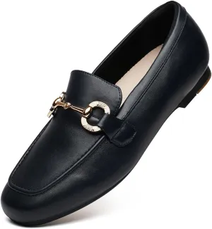 DeYashopin Womens Loafers Shoes Fashion Low Heel Slip on Shoes Comfortable Driving Flats