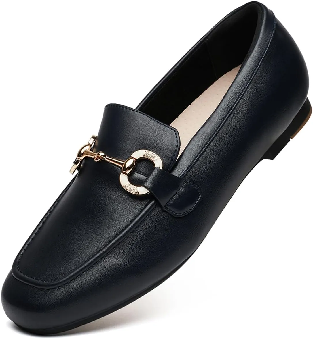 DeYashopin Womens Loafers Shoes Fashion Low Heel Slip on Shoes Comfortable Driving Flats