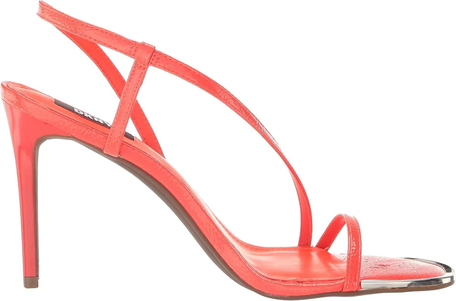 DKNY Women's Open Toe Diaganol Strap Heel Heeled Sandal