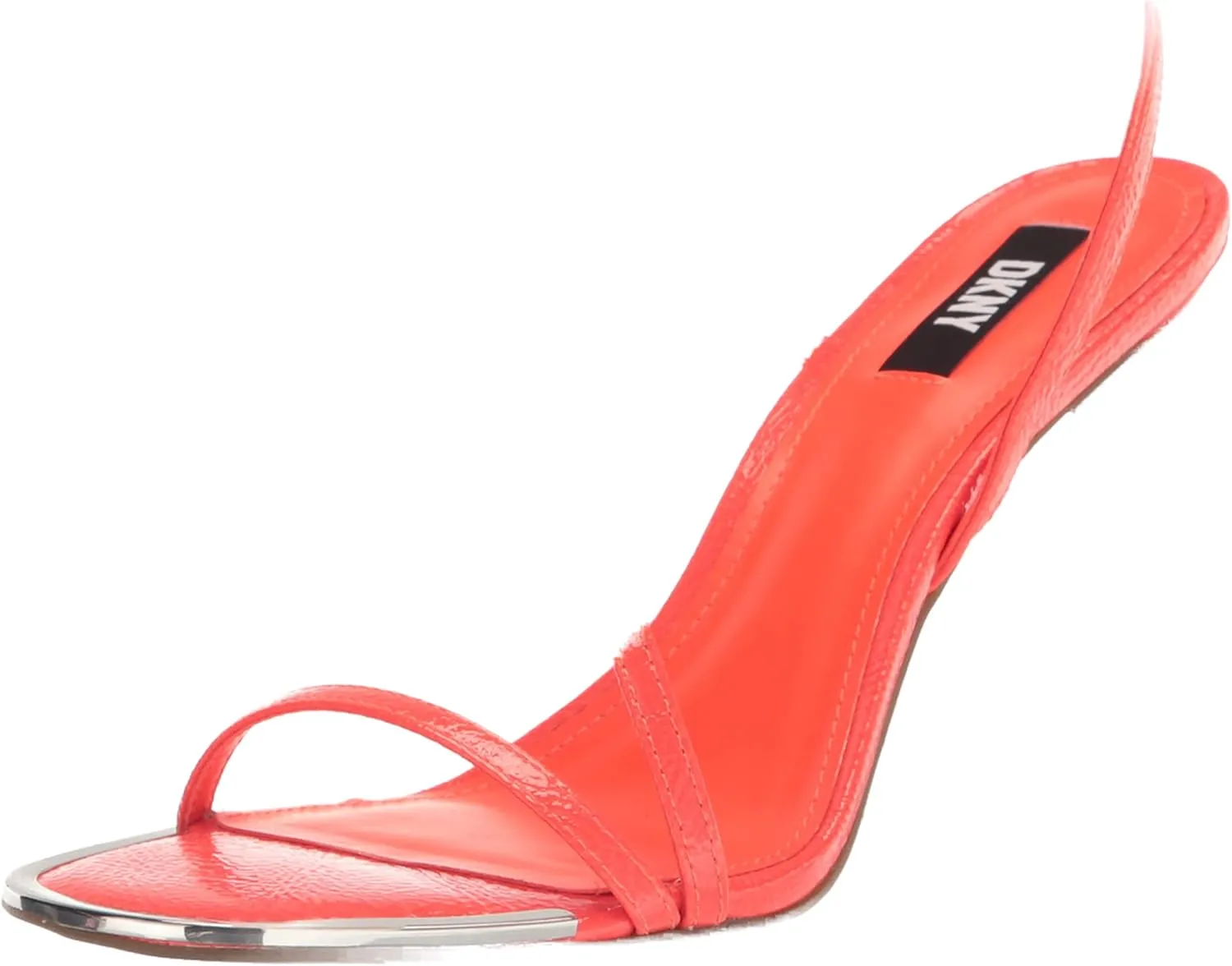 DKNY Women's Open Toe Diaganol Strap Heel Heeled Sandal