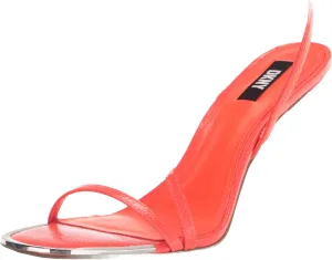 DKNY Women's Open Toe Diaganol Strap Heel Heeled Sandal