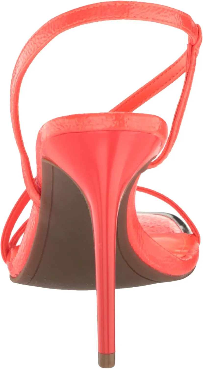 DKNY Women's Open Toe Diaganol Strap Heel Heeled Sandal
