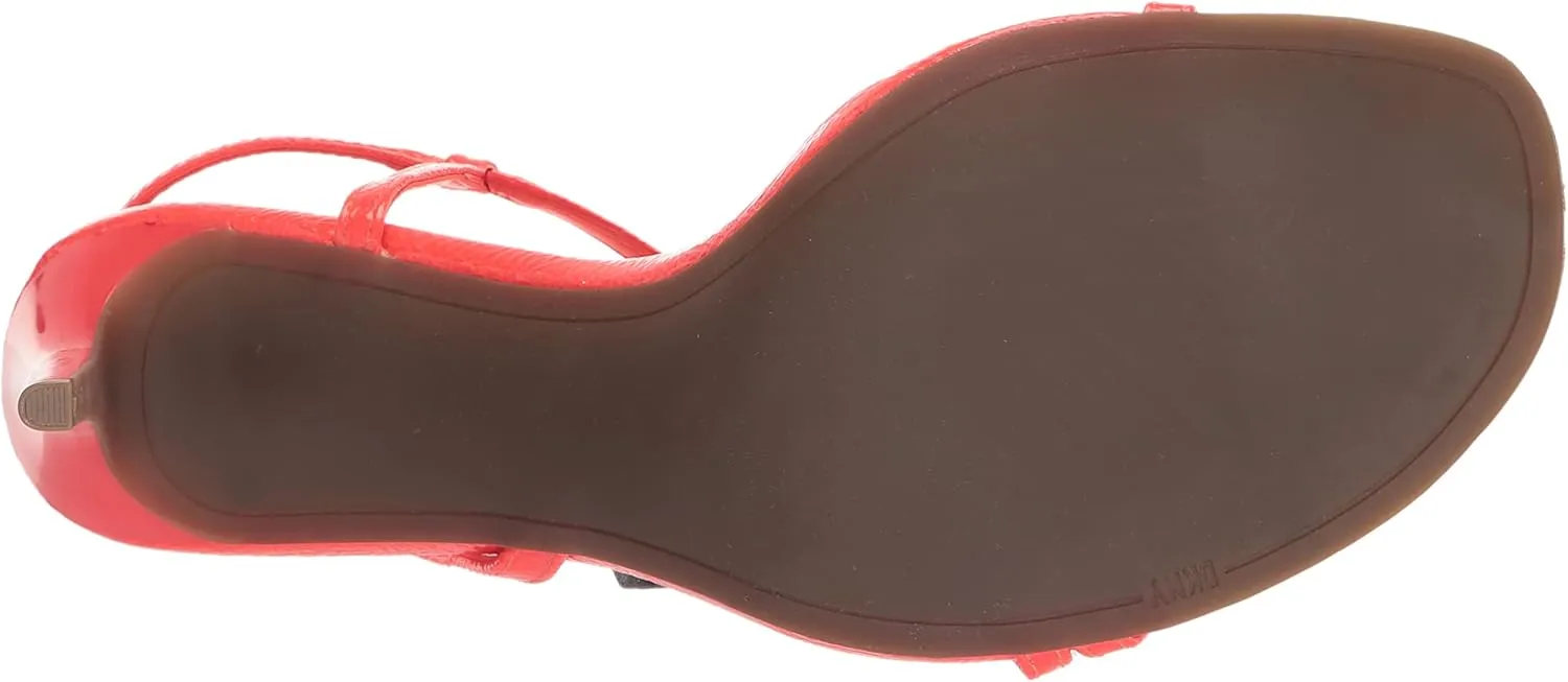 DKNY Women's Open Toe Diaganol Strap Heel Heeled Sandal