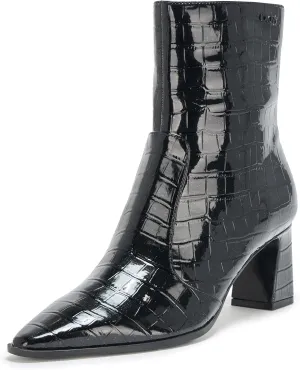 DKNY Women's Sunny Evening Slip on Heeled Bootie Fashion Boot