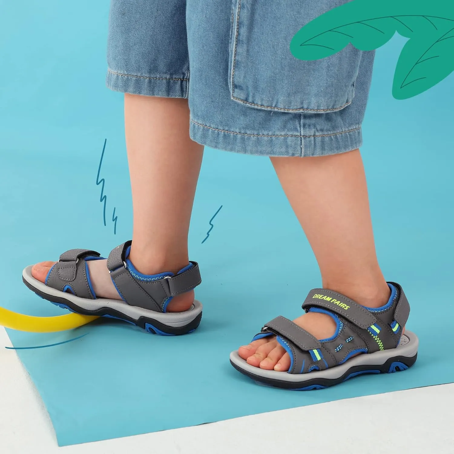 DREAM PAIRS Boys Girls Fashion Athletic Summer Sports Sandals(Toddler/Little Kid/Big Kid)
