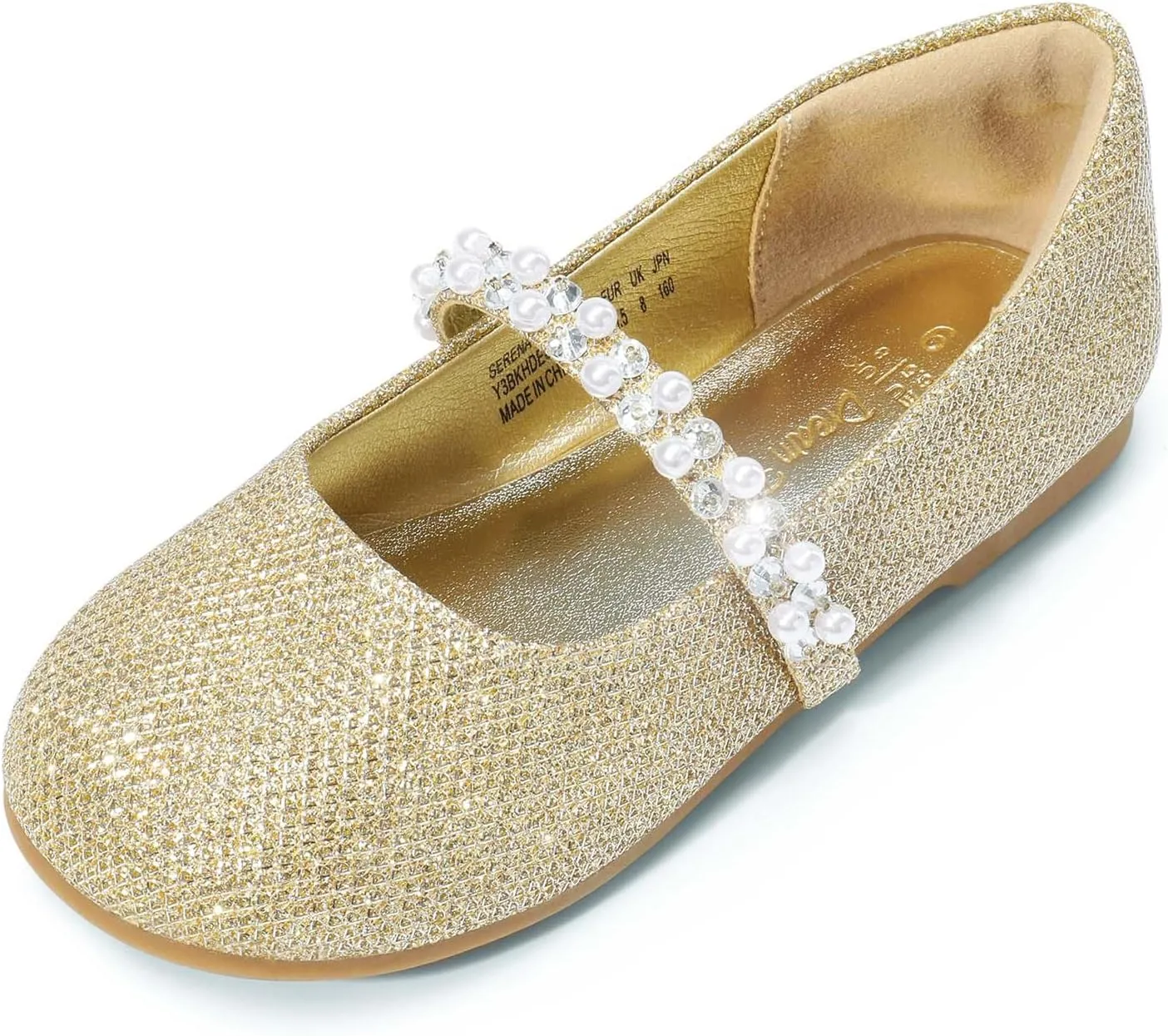 DREAM PAIRS Girls Mary Jane Dress Shoes Ballerina Flats for Wedding, Party (Toddler/Little Kid/Big Kid)