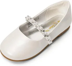 DREAM PAIRS Girls Mary Jane Dress Shoes Ballerina Flats for Wedding, Party (Toddler/Little Kid/Big Kid)
