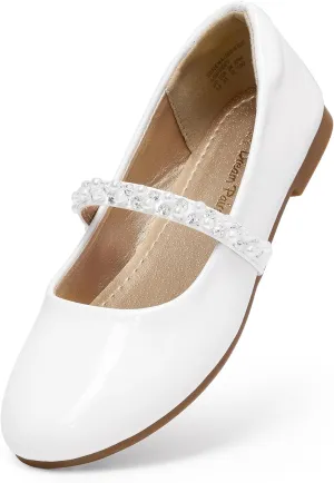 DREAM PAIRS Girls Mary Jane Dress Shoes Ballerina Flats for Wedding, Party (Toddler/Little Kid/Big Kid)
