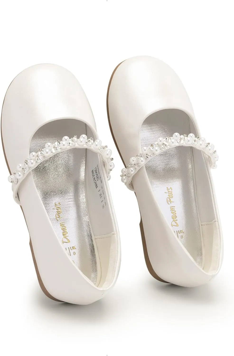 DREAM PAIRS Girls Mary Jane Dress Shoes Ballerina Flats for Wedding, Party (Toddler/Little Kid/Big Kid)