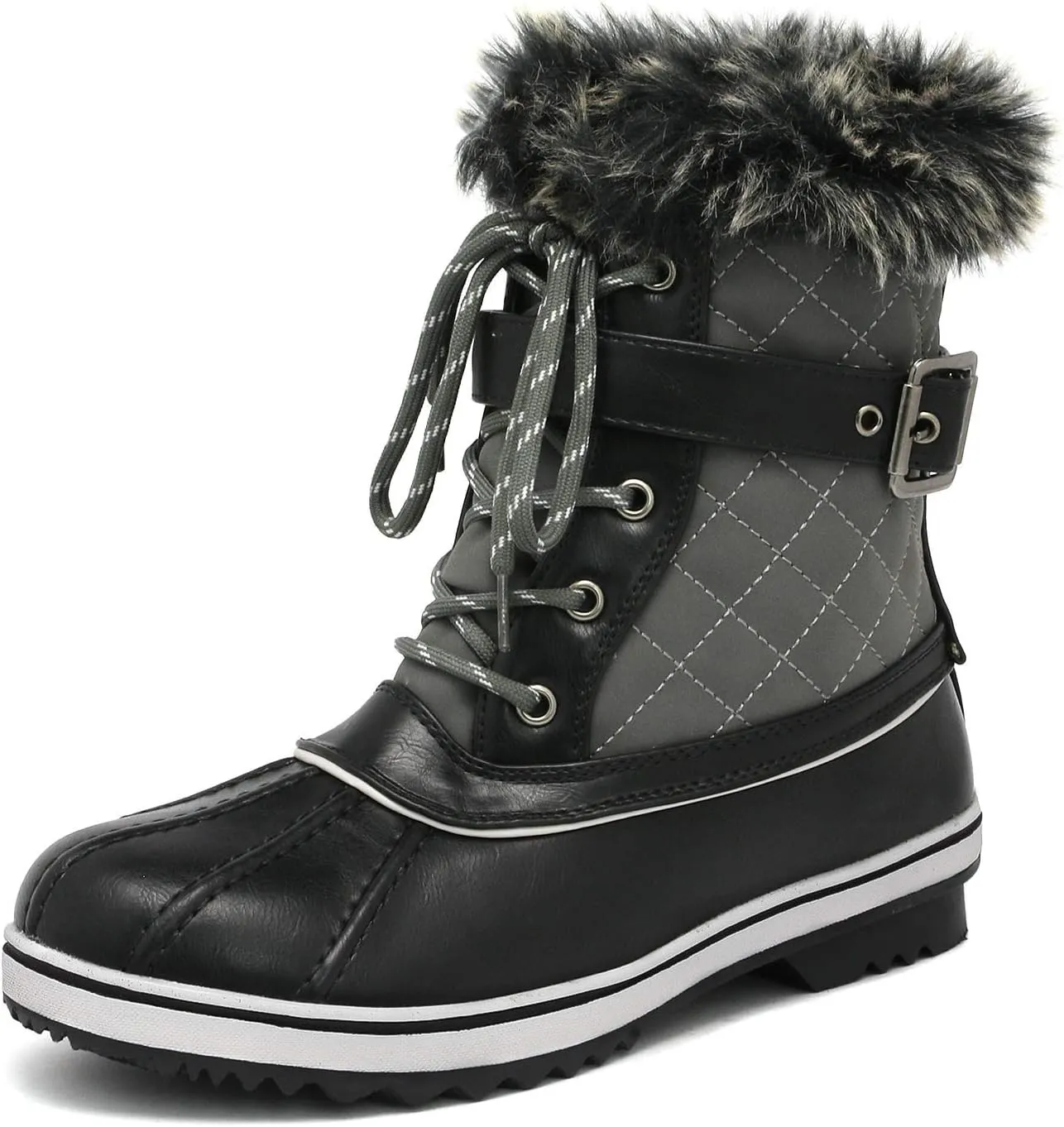 DREAM PAIRS Women's Mid Calf WaterProof Winter Snow Boots