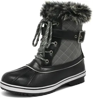 DREAM PAIRS Women's Mid Calf WaterProof Winter Snow Boots
