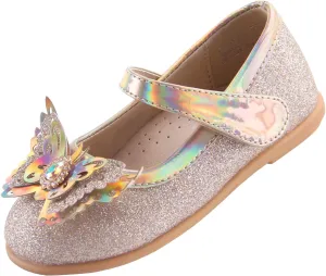 EIGHT KM Toddler Girls Dress Shoes – Girls Mary Jane Shoes | Mary Jane Flats - Ballet Flats – Party, Flower Girl, Wedding Dress Shoes for Girls – Comfortable & Non-Slip Design for Ages up to 7
