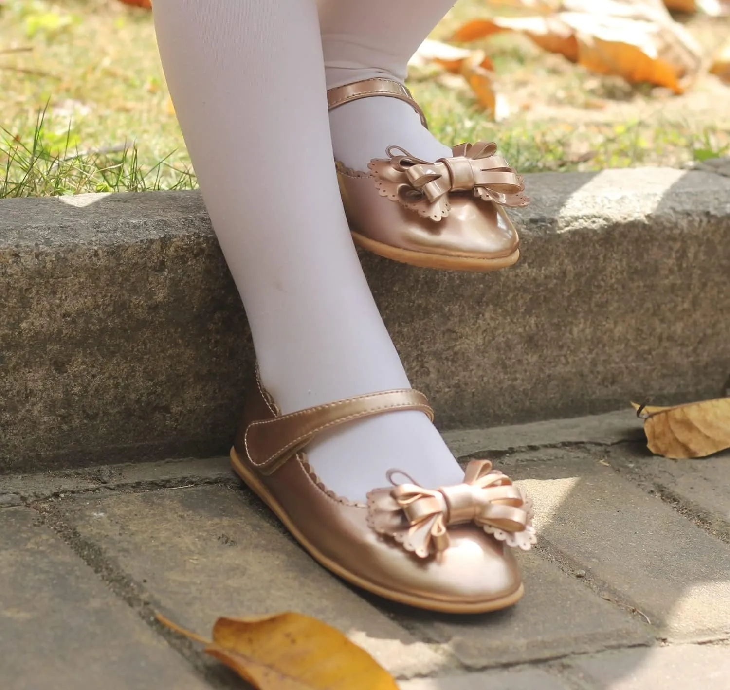 EIGHT KM Toddler Girls Dress Shoes – Girls Mary Jane Shoes | Mary Jane Flats - Ballet Flats – Party, Flower Girl, Wedding Dress Shoes for Girls – Comfortable & Non-Slip Design for Ages up to 7