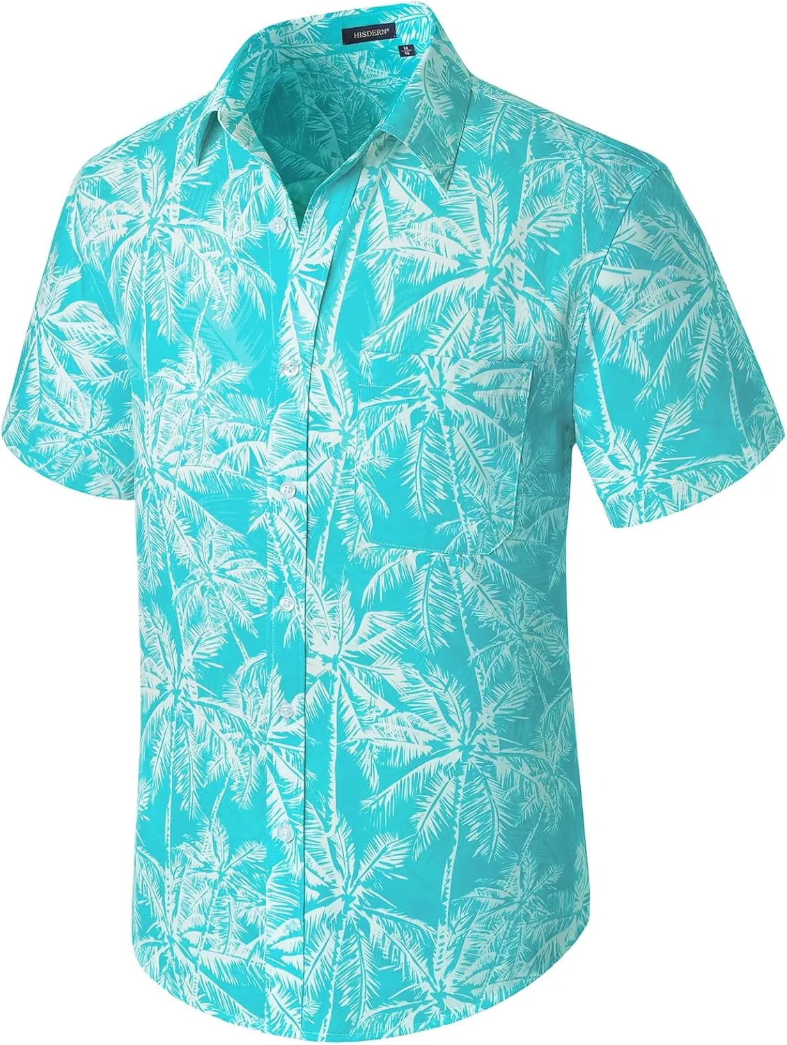 Enlison Men's Hawaiian Shirt Short Sleeve Casual Summer Beach Aloha Shirt Floral Button Down Tropical Hawaii Shirts