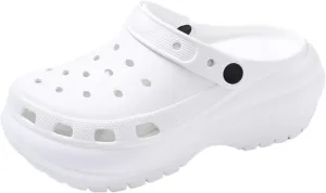 Fashion comfortable platform clogs for women, 5 to 7CM height - increasing, cloud slides, Casual pillows sandals, beach shoes, cute sandals
