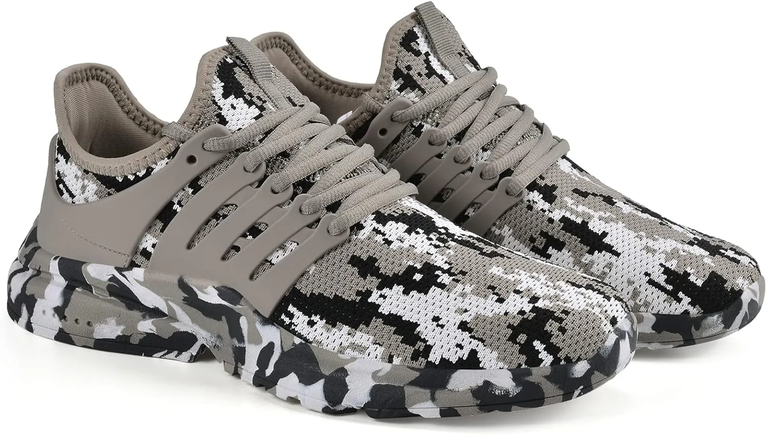 Feetmat Men's Non Slip Gym Sneakers Lightweight Breathable Athletic Running Walking Tennis Shoes