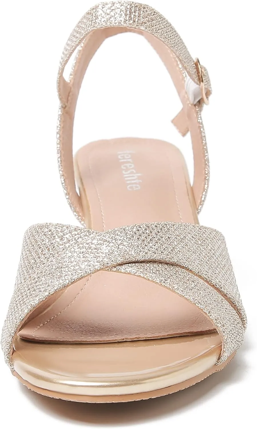 fereshte Womens Wedge Sandals Strappy Open Toe Slingback Ankle Strap Dressy Sandals