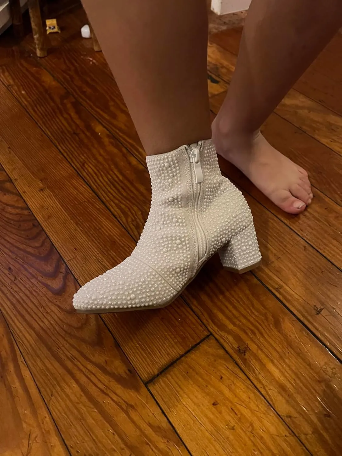 Forever Kids Rhinestone Ankle booties