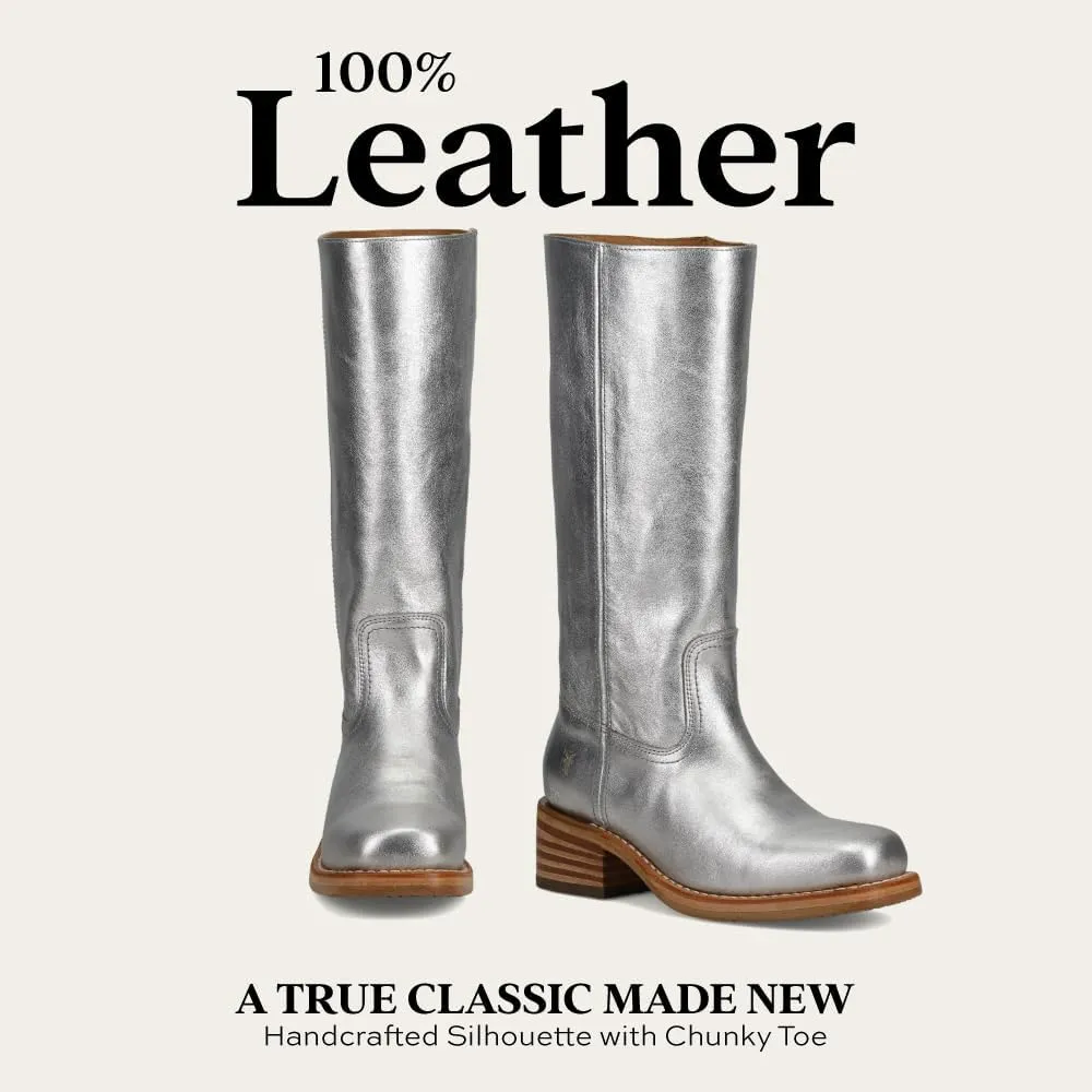 Frye Campus 14L Iconic Tall Boots for Women Crafted from Signature Montana Leather with Genuine Stitch Welt Construction and Stacked Leather Heel