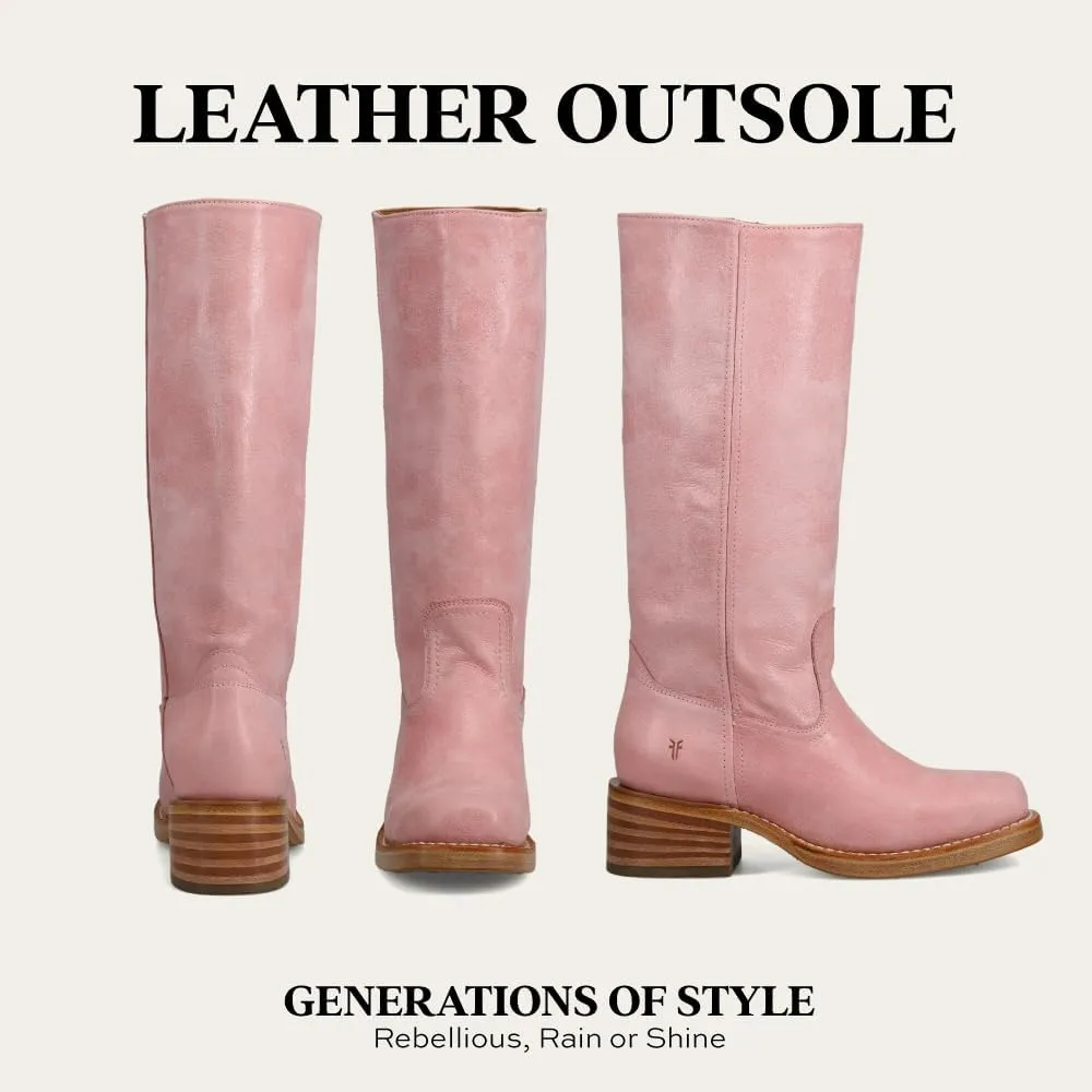 Frye Campus 14L Iconic Tall Boots for Women Crafted from Signature Montana Leather with Genuine Stitch Welt Construction and Stacked Leather Heel