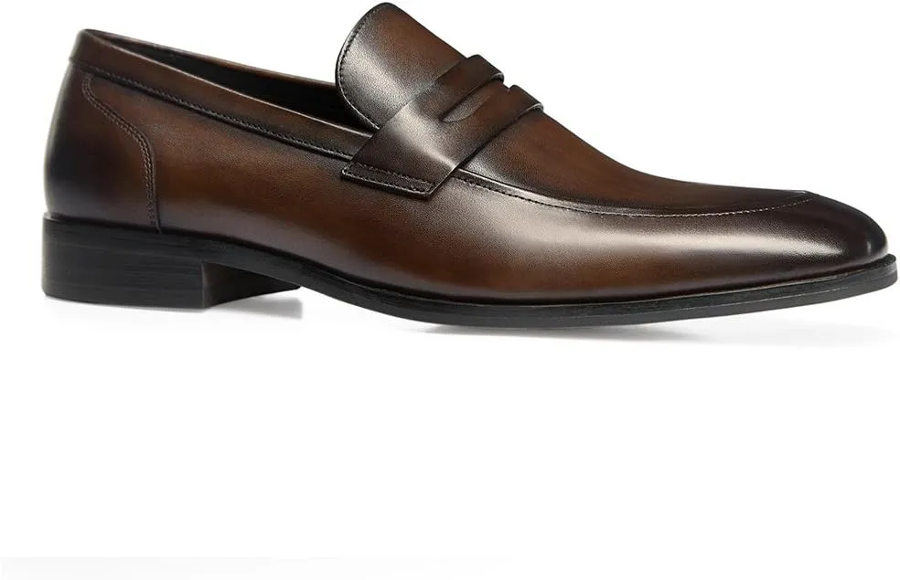 GIFENNSE Men's Dress Shoes Slip-On Loafers Formal Leather Shoes for Men