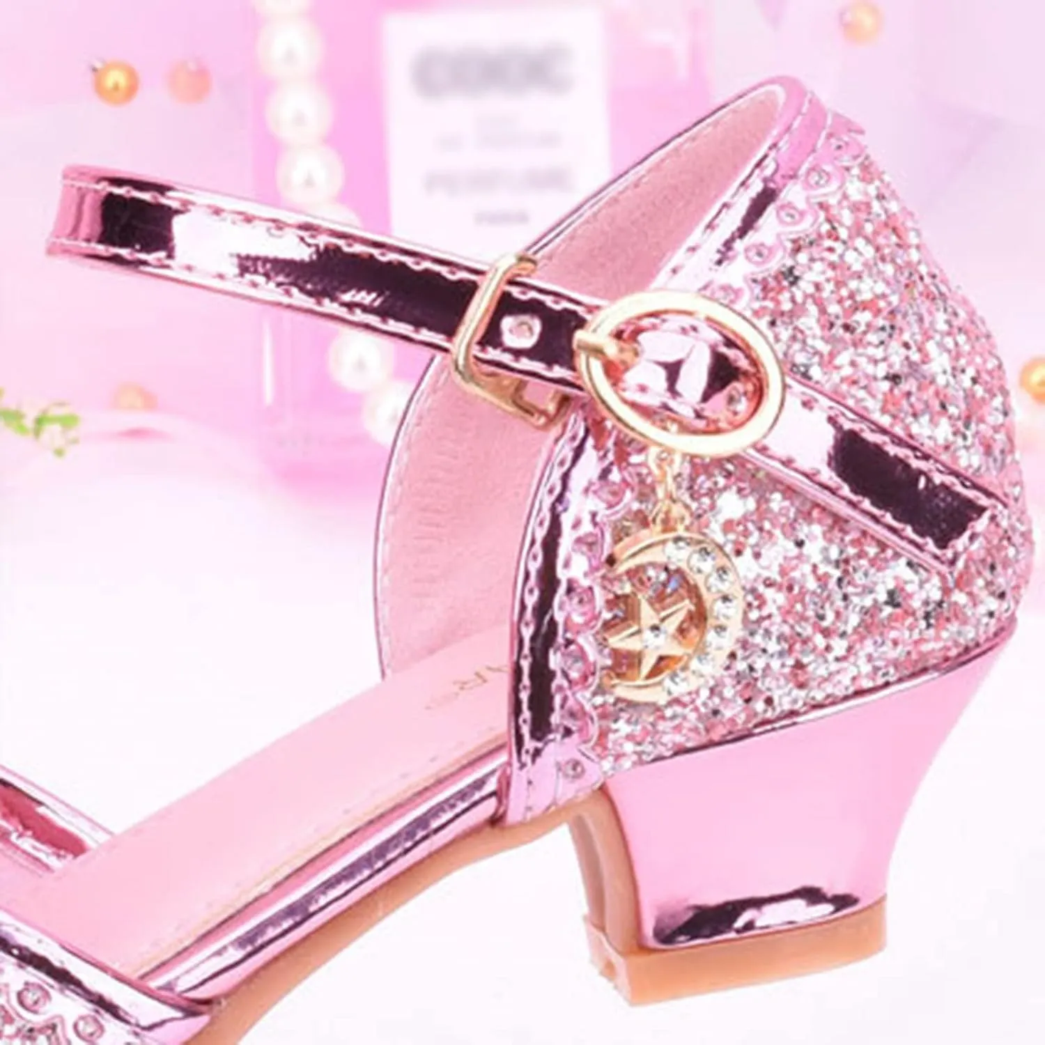 Girls Dress Shoes Toddler Bow Party Wedding Pumps Open Toe High Heels for Girls Toddler Kids Infant