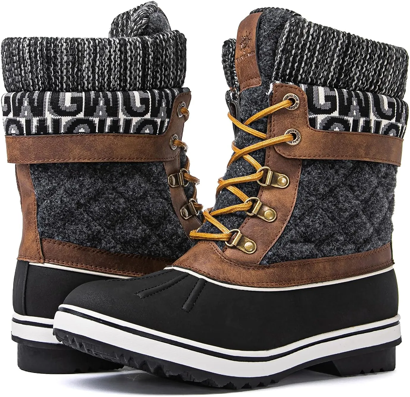 GLOBALWIN Women's Waterproof Winter Boots Snow Boots For Women