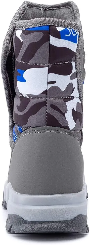 GUBARUN Boys Snow Boots Winter Waterproof Slip Resistant Cold Weather Shoes (Toddler/Little Kid/Big Kid)