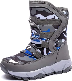 GUBARUN Boys Snow Boots Winter Waterproof Slip Resistant Cold Weather Shoes (Toddler/Little Kid/Big Kid)