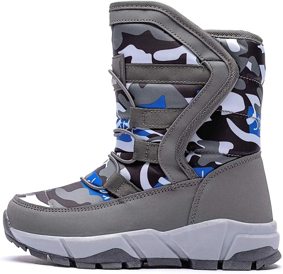 GUBARUN Boys Snow Boots Winter Waterproof Slip Resistant Cold Weather Shoes (Toddler/Little Kid/Big Kid)