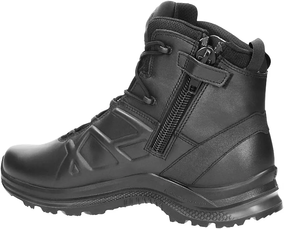 HAIX Black Eagle Tactical 2.0 GTX Mid Side Zip - Waterproof Work Boots with Anti-Slip Sole, Shock Absorbing Technology & Lightweight Design, Great Boots For Police Men