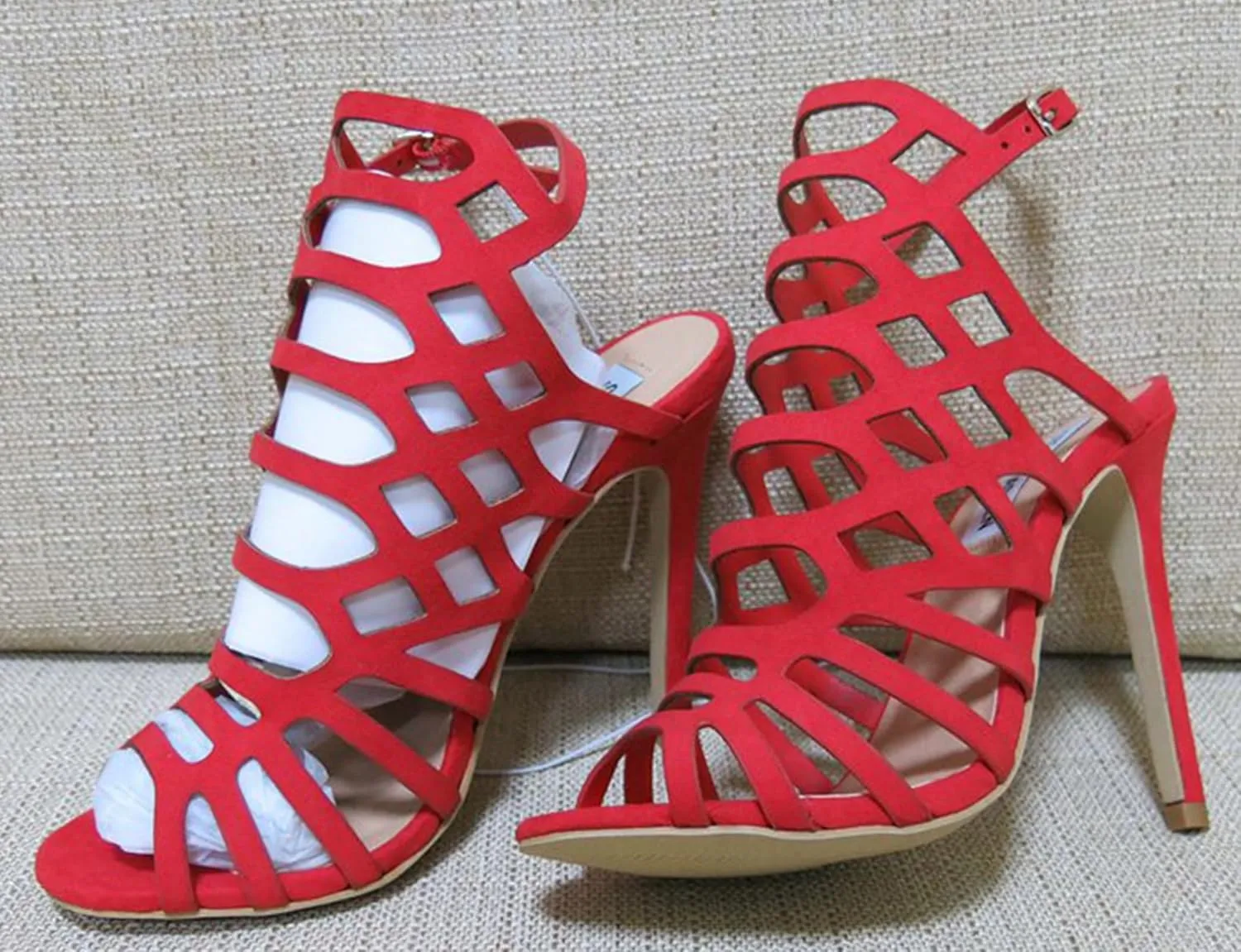 Hanfike Sexy Slingback High Heels Open Toe Evening Prom Formal Party Dressy Sandals