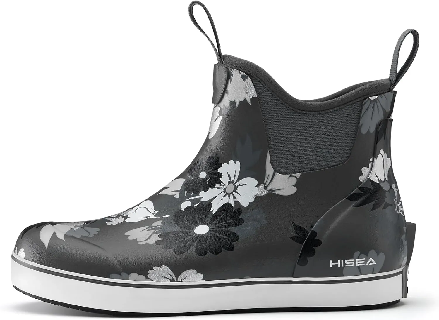HISEA Women's Ankle Rain Boots, Rubber Fishing Deck Boots, Garden Boots for Women Waterproof