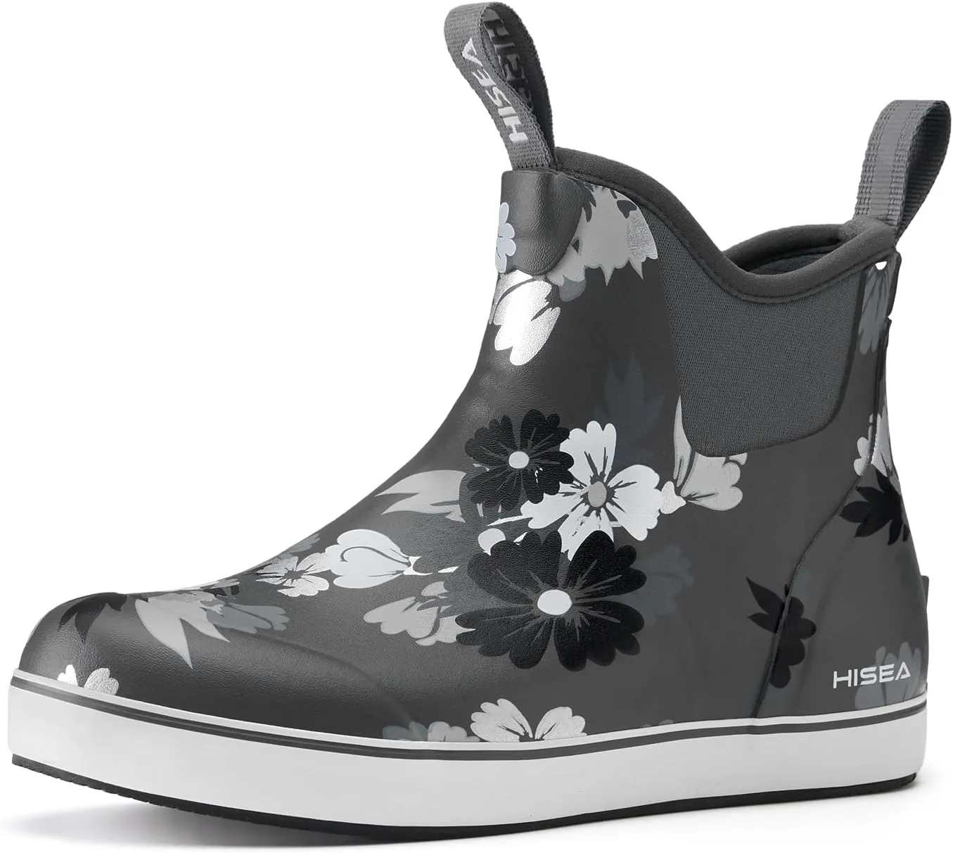HISEA Women's Ankle Rain Boots, Rubber Fishing Deck Boots, Garden Boots for Women Waterproof