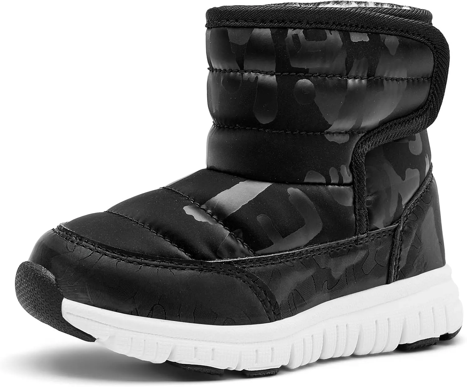 HOBIBEAR Boys Girls Toddler Snow Boots Waterproof Slip Resistant Outdoor Winter Shoes(Toddler/Little Kids/Big Kids)