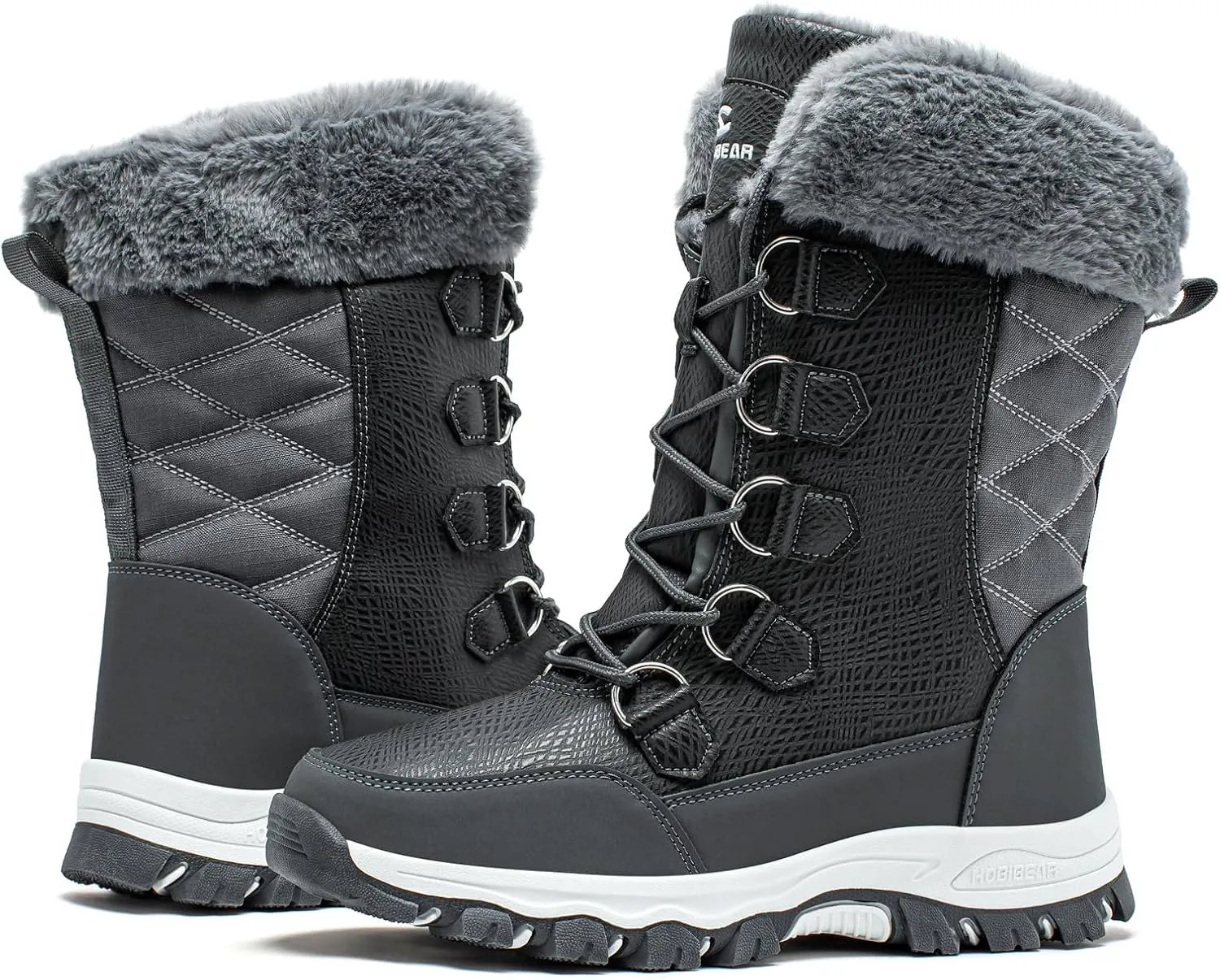 HOBIBEAR Girls Boys Kids Snow Boots Waterproof Slip Resistant Outdoor Winter Shoes(Kids/Little Kids/Big Kids)
