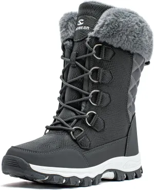 HOBIBEAR Girls Boys Kids Snow Boots Waterproof Slip Resistant Outdoor Winter Shoes(Kids/Little Kids/Big Kids)