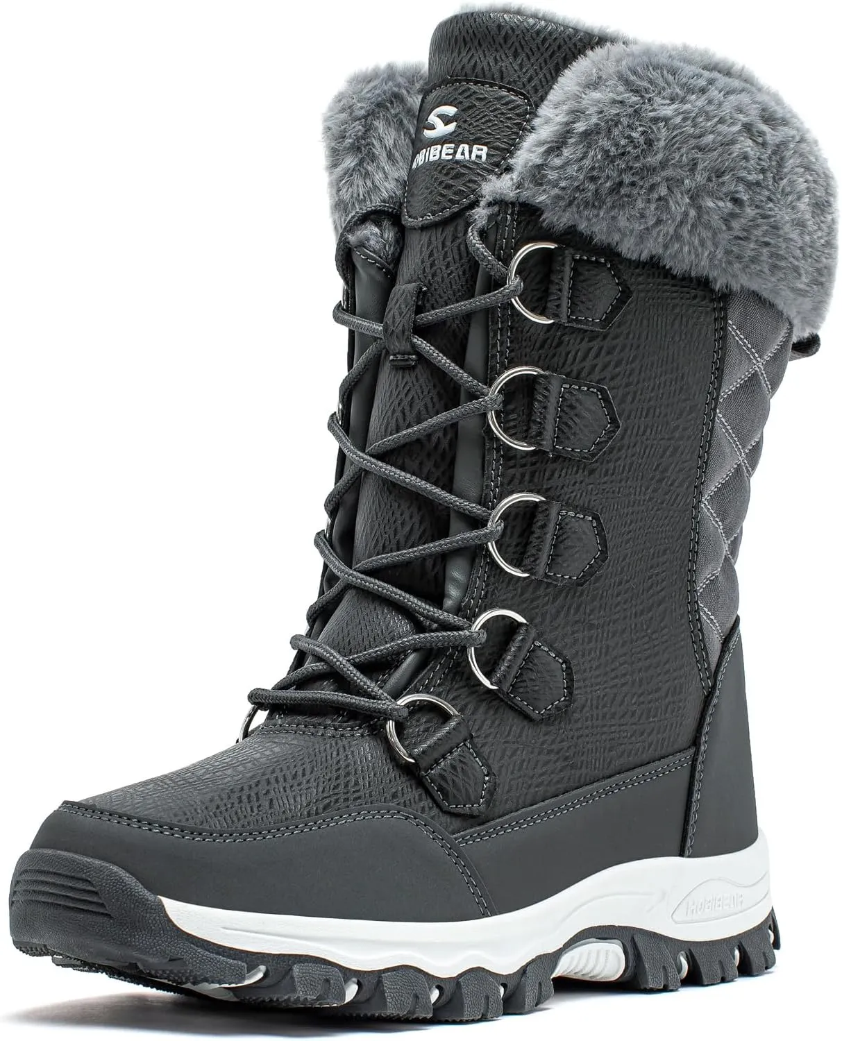 HOBIBEAR Girls Boys Kids Snow Boots Waterproof Slip Resistant Outdoor Winter Shoes(Kids/Little Kids/Big Kids)
