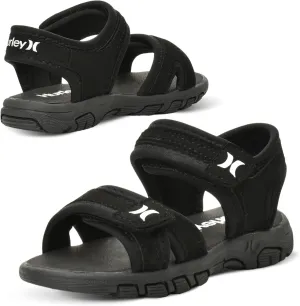 Hurley Loni Toddler Water Shoes, Beach Essentials, Girls and Boys Open Toe Sandals, Lightweight, Breathable and Two Adjustable Straps